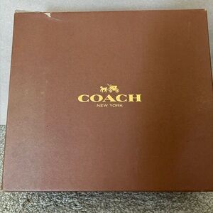 Coach Black Boots with Gold Logo
